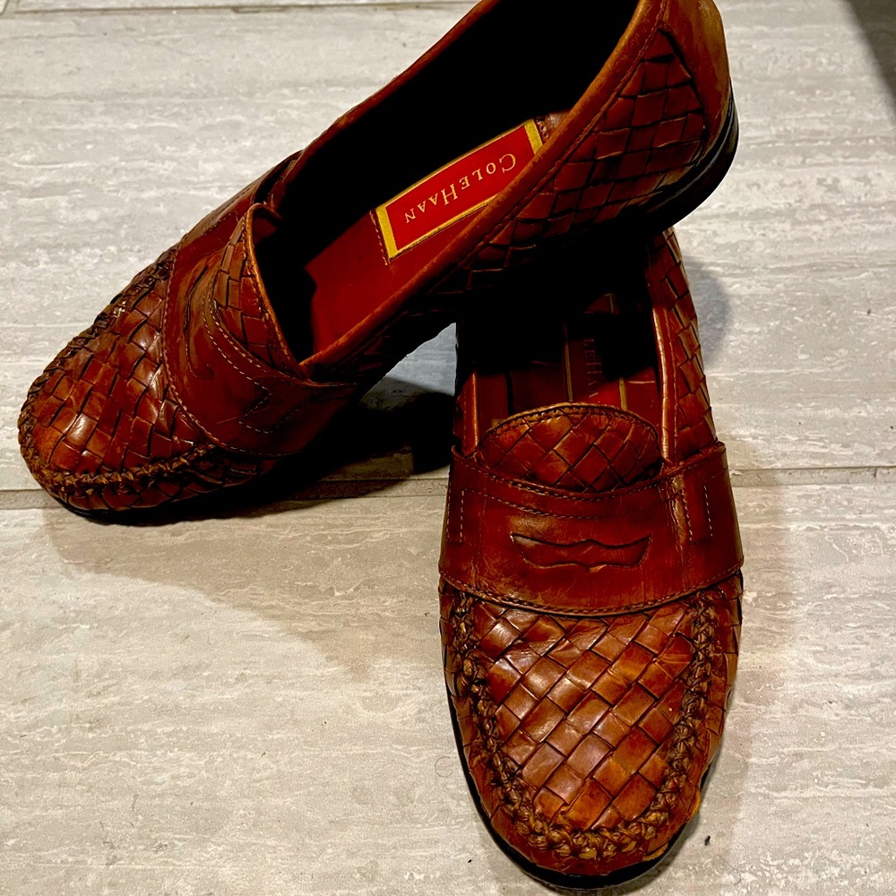 Men’s Size. 9 woven penny loafers Cole Haan